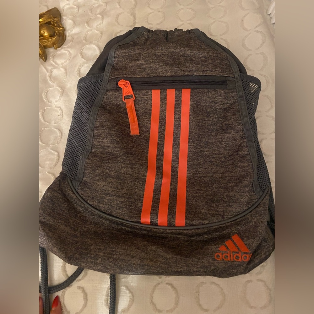 Adidas Gray and pink Backpack